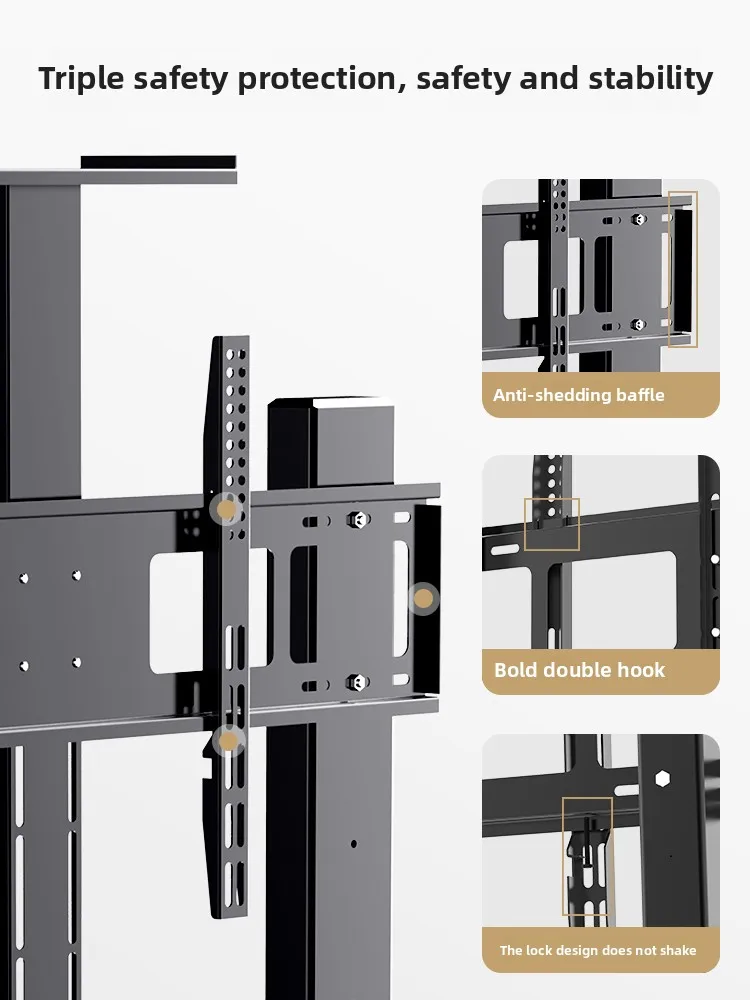 Gerobak Rol Tipe Lantai Bergerak Stand TV