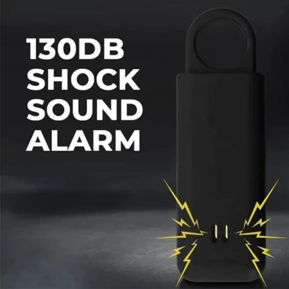 New ABS Self Defense Siren Portable with 130dB SOS Personal Security Keychain LED Light Keychain Alarm Alarms for Women