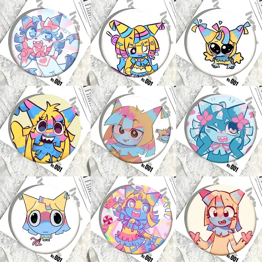 1 Stück Y-Yatta Anime-Broschen im Cartoon-Stil für Rucksackdekoration, runde Emaille-Pins für Accessoires