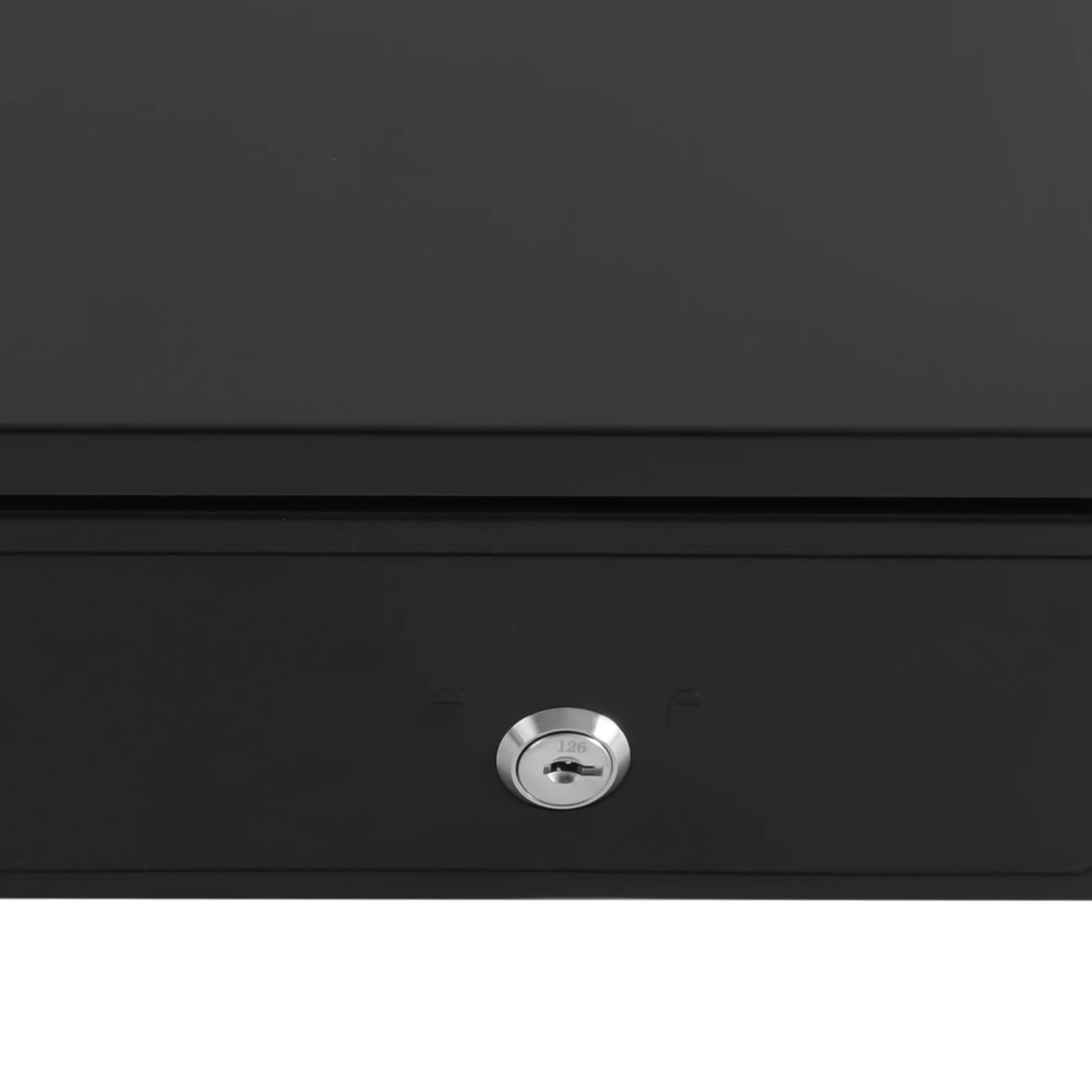 Black Eight Grid Cash Box 405 Cash Register Drawer Cash Register Drawer With 3-Position Lock For Hotels Supermarkets Hospital