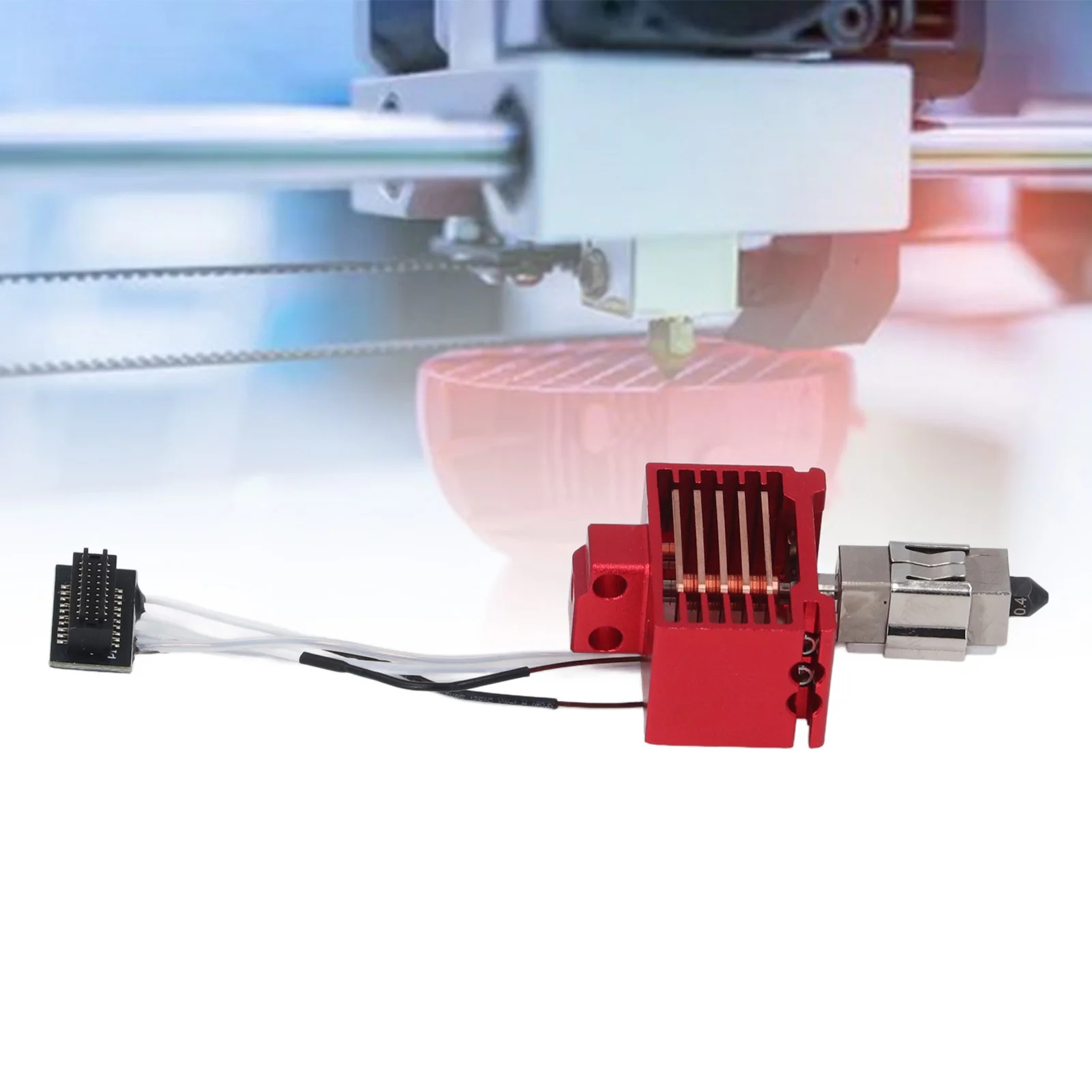 

3D Printer Hot End Hotend for TZ3.0 P1 Series 3D Printer Extruder Upgrade Hot End with Hardened Steel Nozzle Silicone Sleeve 24V