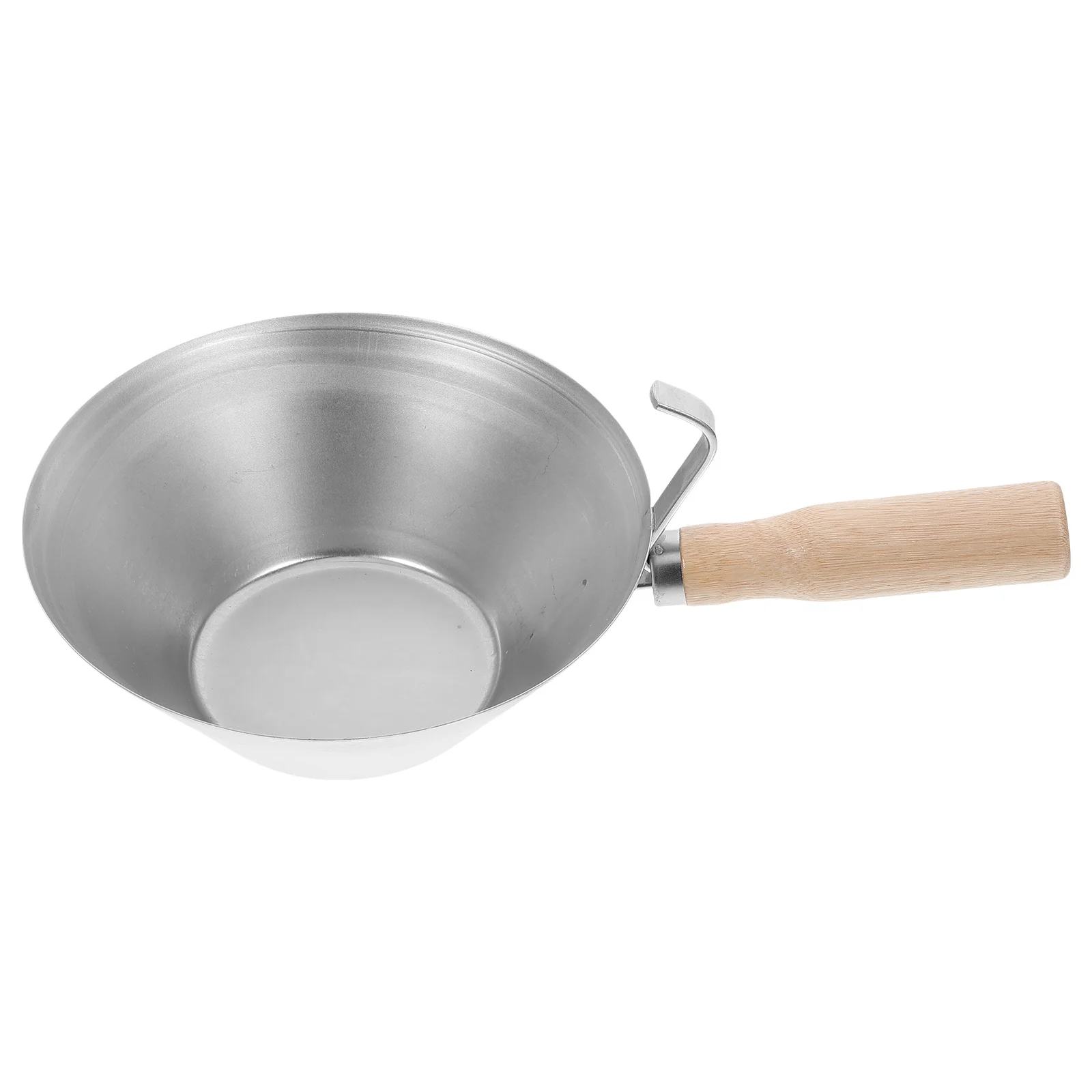 الفولاذ المقاوم للصدأ الطين عموم 30 سنتيمتر مقبض خشبي لتجصيص دريوال الاسمنت دلو مغرفة أداة المفصمة #3