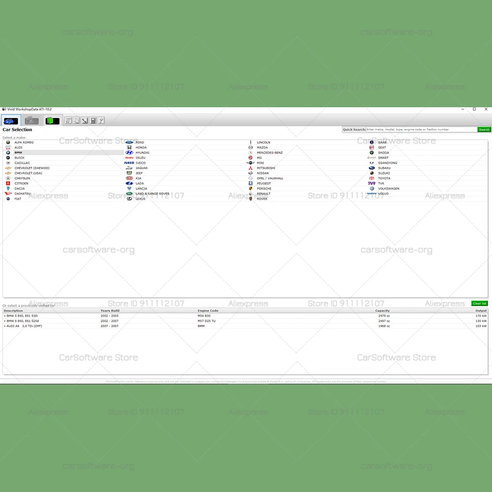 Vivid Workshop repair manual V10.2 better for for European cars 2010 Diagnose Repair Resets Adaptations Maintenance 32GB USB