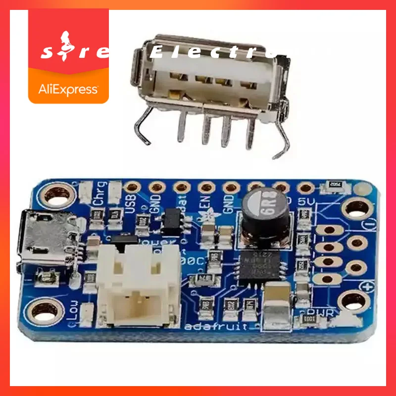 

Зарядное устройство PowerBoost 500, 5 В, Lipo USB Boost, 500 мА +, 1 шт.