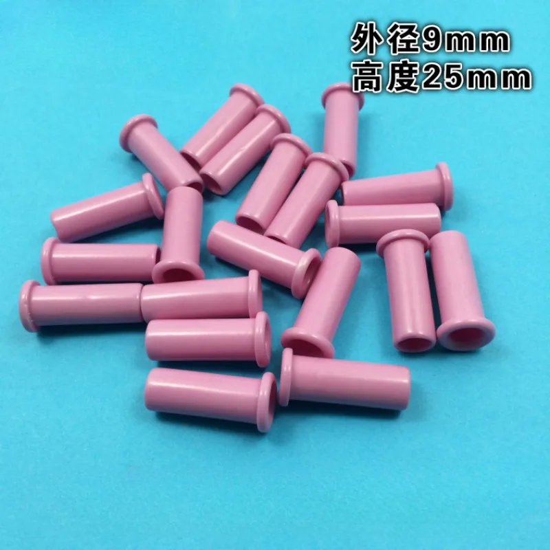 20PCS Alumina Ceramic Wire Guides Eyelets 9*25 Threading Porcelain Tube Outer Diameter 9 Length 25 Hole 6.5 Wear-resistant