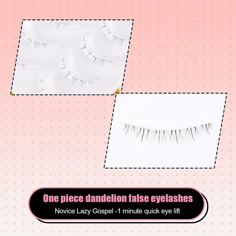 رموش صناعية ثلاثية الأبعاد خفيفة الوزن وشريط شفاف طبيعي ومريح للاستخدام اليومي رموش رقيقة وناعمة