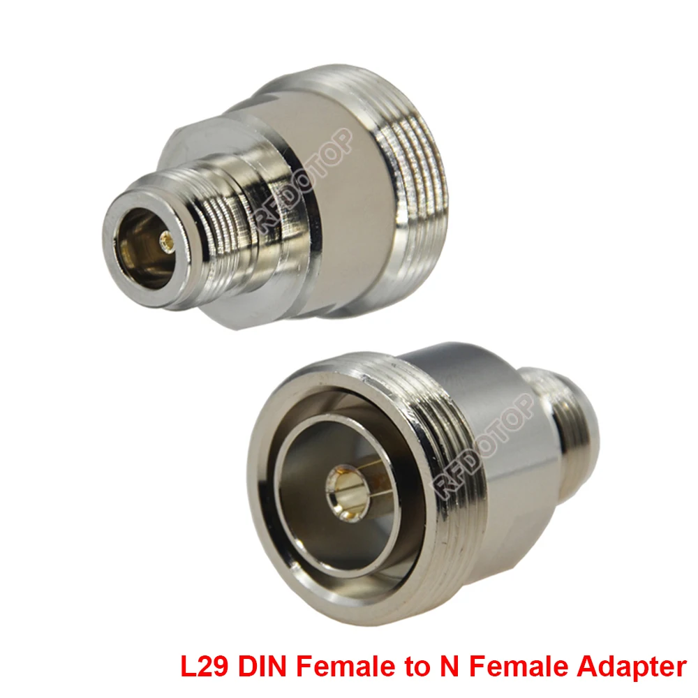 10PCS L29 7/16 DIN Female to L16 N Female Conector for WiFi Radio Antenna Convertor N-L16 to L29 DIN7-16 RF Adapter High Quality