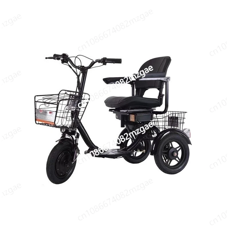 Three wheeled elderly folding mobile electric seat electric vehicle city