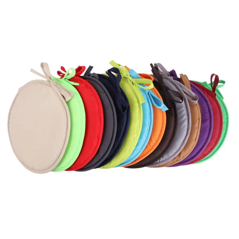 Fashion Seat Cushion with Ties Washable Soft Round Tie-on Chair Seat Pad  Chair Pad Durable