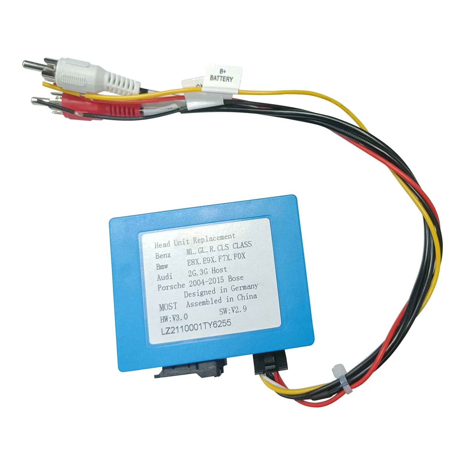 

For Mercedes Benz Fiber Decoder Android Optical Most Box W164 ML/GL/R Series and for Porsche 911/boxster/Cayman Car Stereo Radio