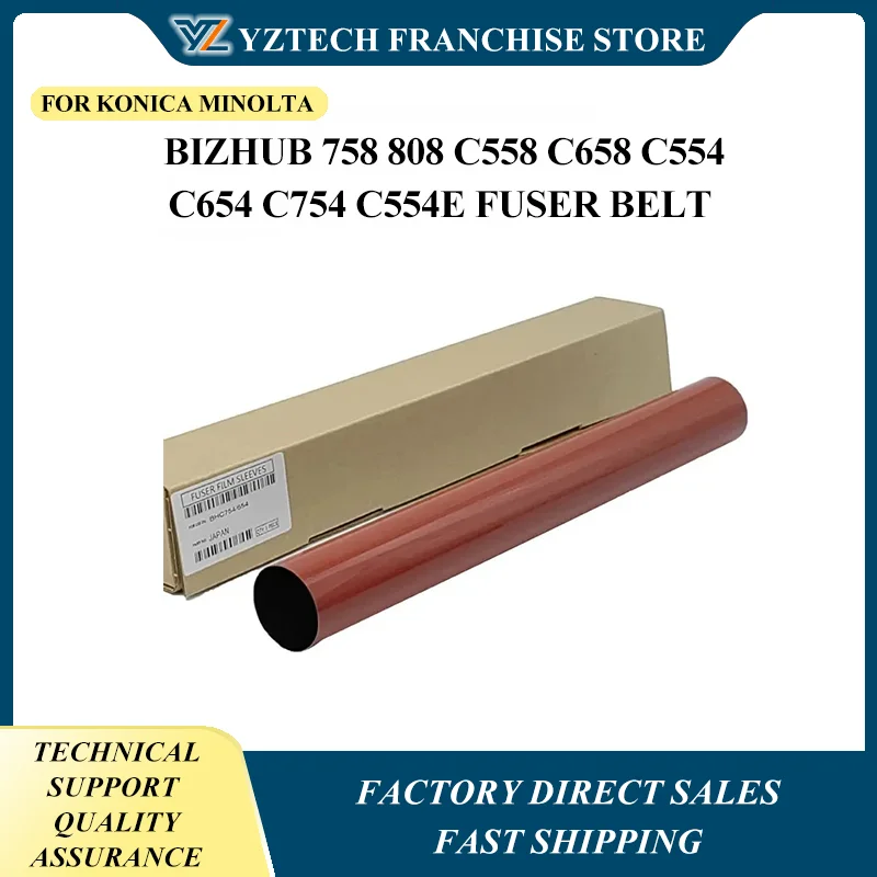 

Fuser Film Lower Pressure Roller C754e 558e 658e for Konica Minolta Bizhub 758 808 C558 C658 C554 C654 C754 C554e Fuser Belt