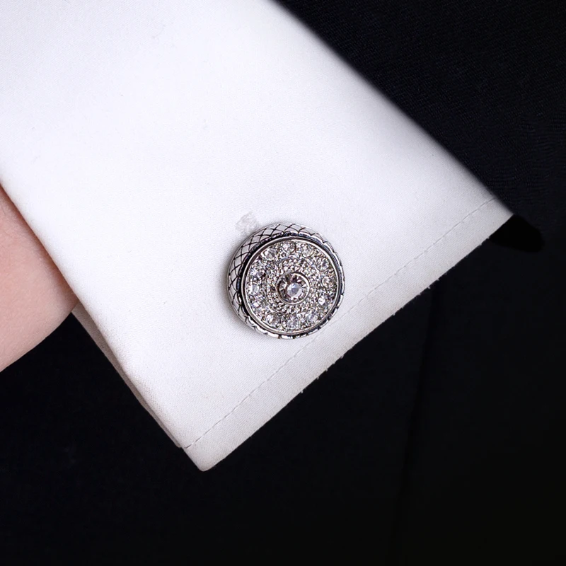Kflk Sieraden Merk Kristal Fashion Manchetknoop Groothandel Knop Hoge Kwaliteit Retro Franse Shirt Manchetknopen Voor Heren Gasten