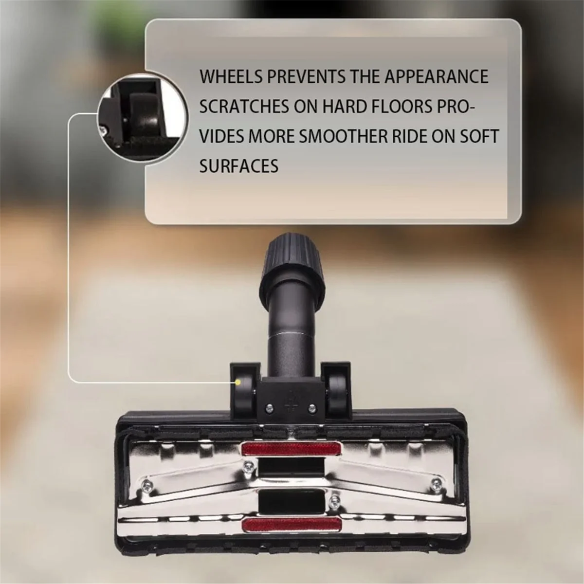 AC66 подходит для 2 размеров 32 мм и 35 мм, сменный универсальный пылесос, сменная паркетная гладкая щетка для пола с поворотной головкой