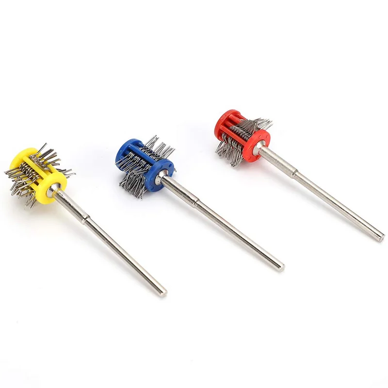 

A40Z-3 шт. Набор металлических кистей для текстурирования и полировки, инструмент для чистки проволочной щетки с эргономичной ручкой, для изготовления ювелирных изделий