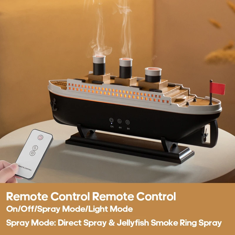 Humidificateur d'air créatif pour brouette, diffuseur d'arôme, pulvérisateur avec anneau de brume d'eau, émette des brumelles d'eau douces pour huile essentielle et maison