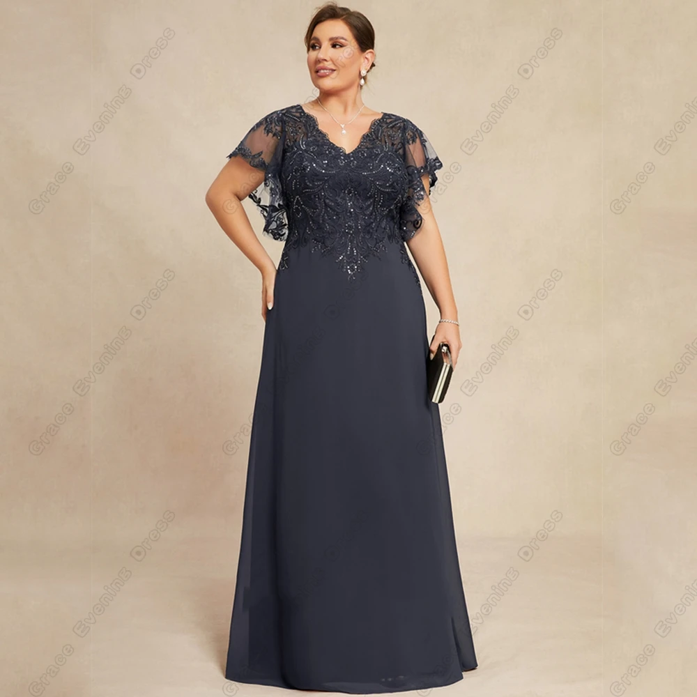 Modern Strapless Plus Size Mother of Bride Dresses for Women Beach Chiffon Wedding Party Dresses with Lace 2024 Robe De Soirée