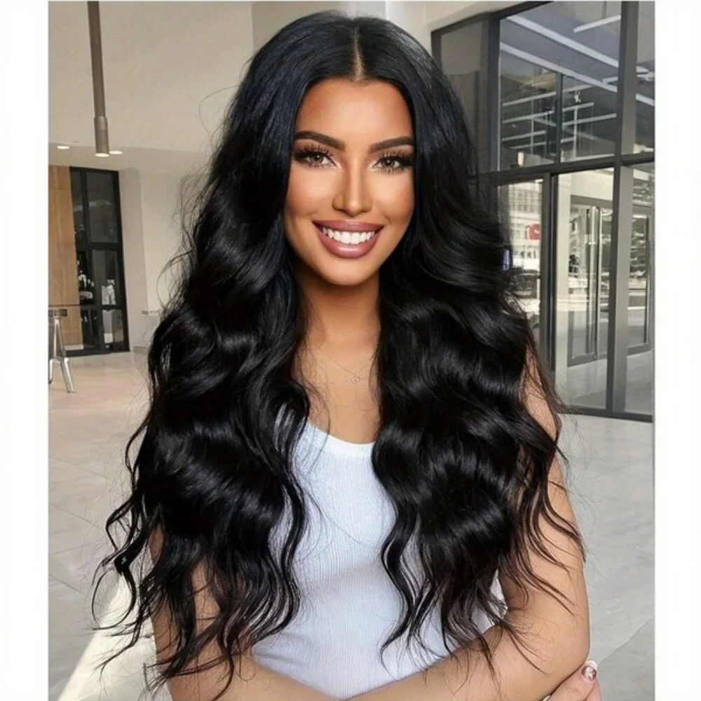 Pelucas sin pegamento de onda del cuerpo de 250% de densidad, pelucas frontales de encaje 13x4 de onda del cuerpo de cabello humano, pelucas frontales de encaje HD prearrancadas sin pegamento