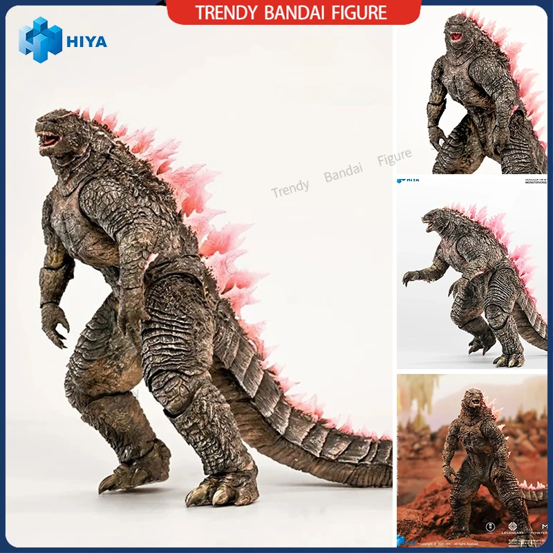 

HIYA Pink Godzilla Vs Kong: The New Empire Evolved Ver EXQUISITE BASIC Series Action Figure Model Toy Hobby S.H.MonsterArts