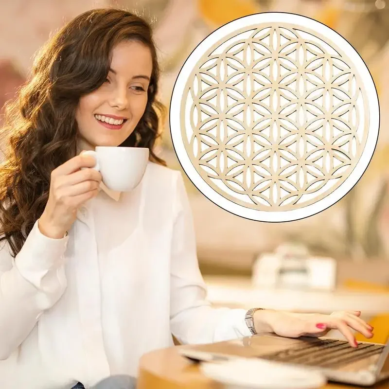 10 قطعة الوقايات بار مفرغة وسادة عزل خشبية مقاومة للحرارة قابلة للتعليق ديكور جدران المنزل لغرفة الطعام وغرفة النوم #4