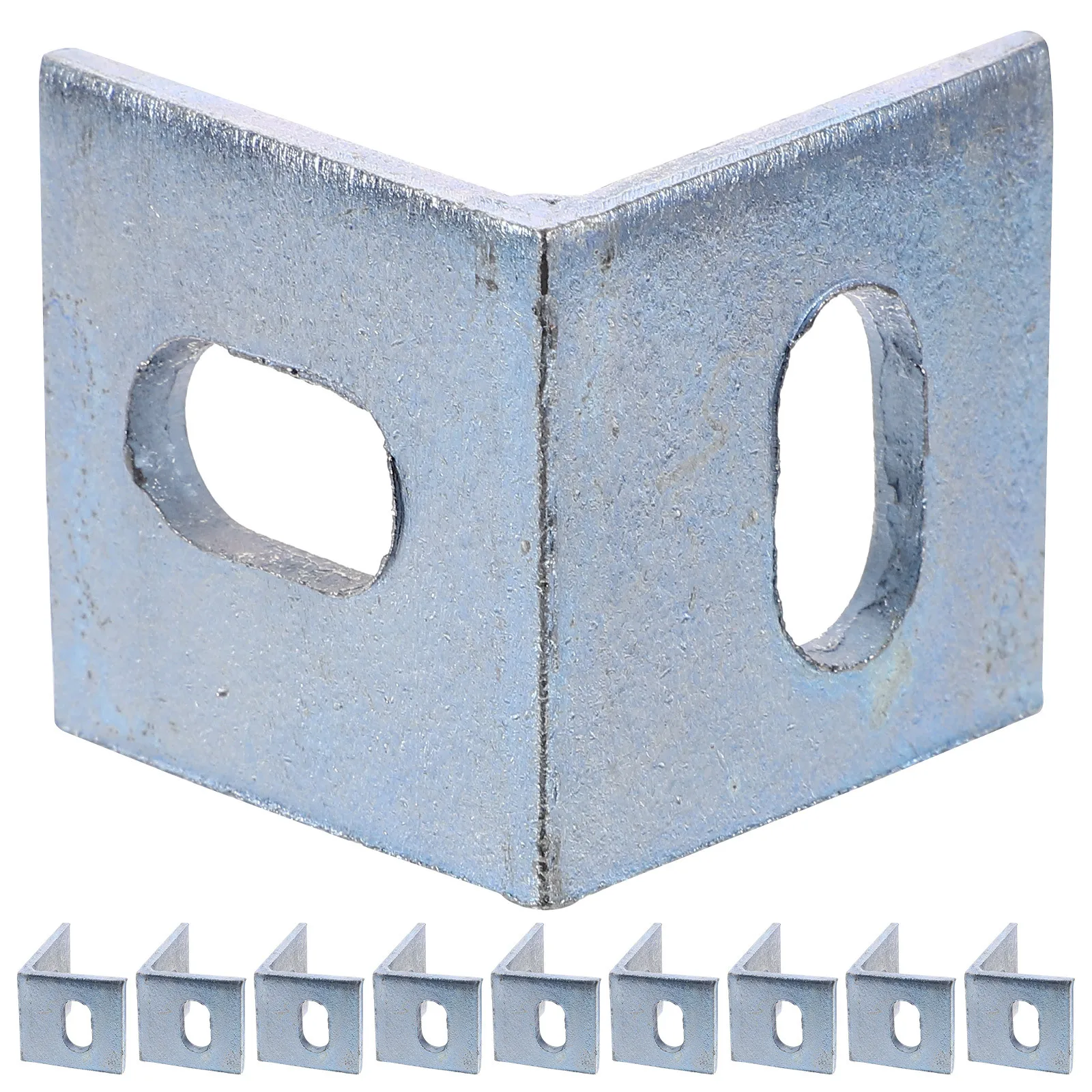 

10Pcs L Brackets for Wood Shelf Support Metal Corner Braces Durable 90 Degree Shelf Brackets for Home Office Kitchen