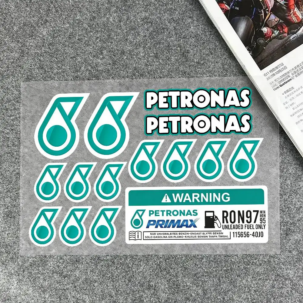 Aufkleber für PETRONAS Moto, Aufkleber für Karosserie, Stoßstange, Fenster, Motorrad, Laptop, Wände, Vinyl-Aufkleber, Auto-Tuning-Zubehör