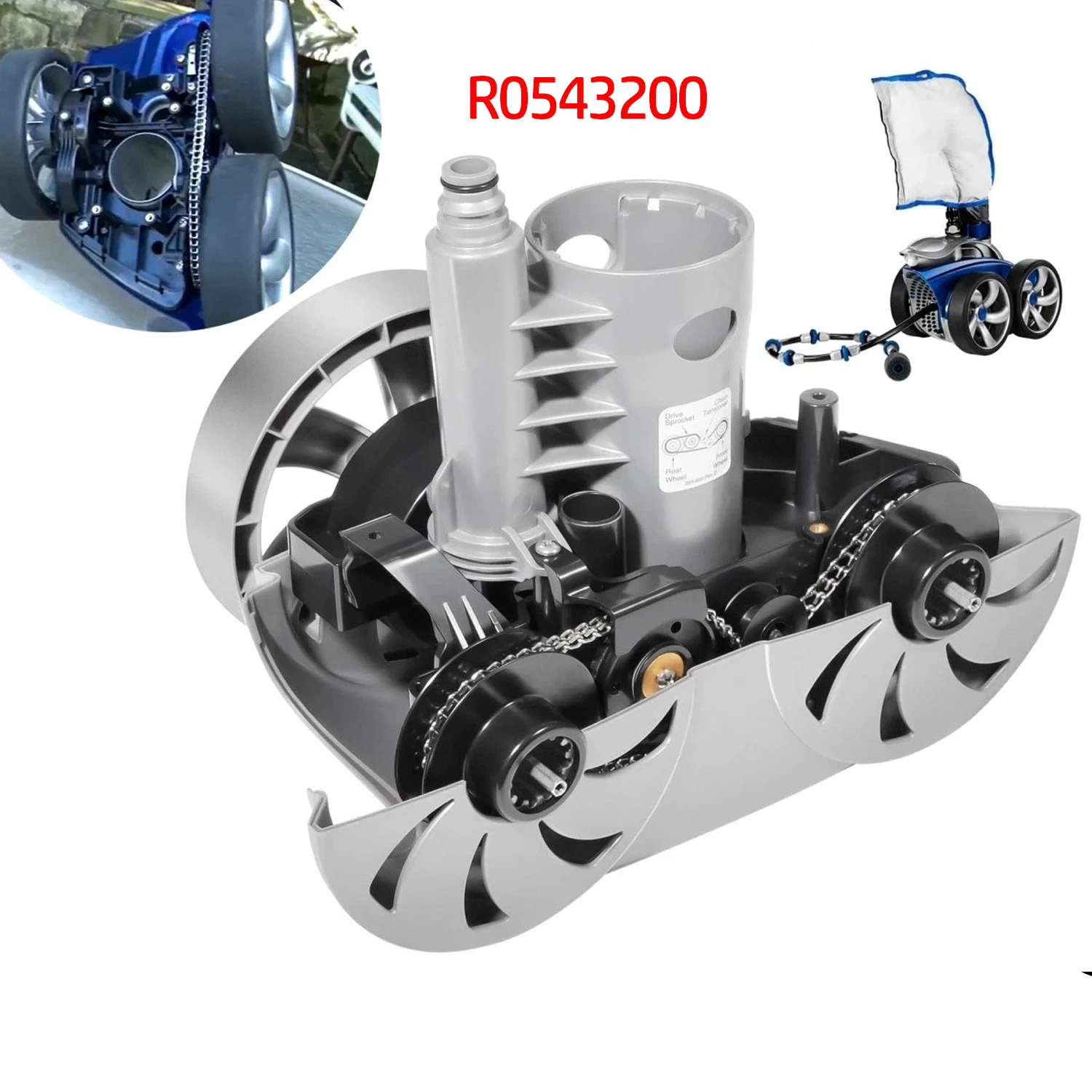Kit de reparación y remodelación de afinación R0543200, conjunto de caja de cambios apto para Polaris 3900 P39, aspiradora robótica deportiva para piscinas