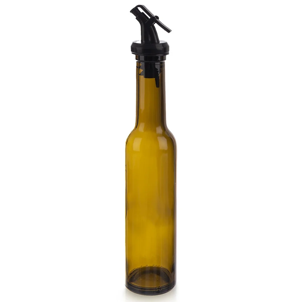 Olie- en azijnfles van glas met 210 ml dispenser