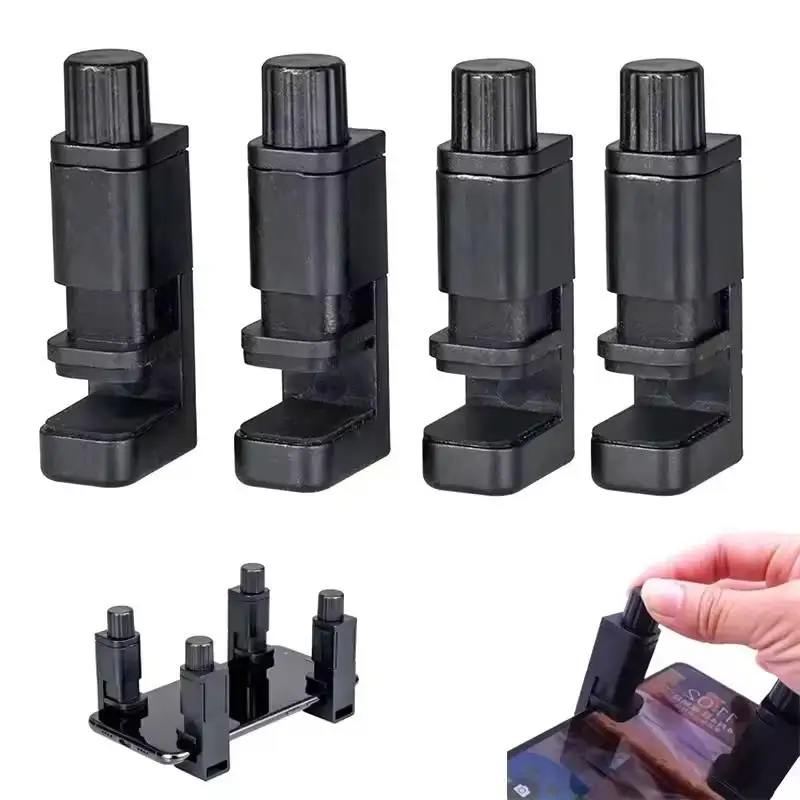 1/4pcs Adjustable Black Clip Fixture Clamp Mobile Phone Repair Tools LCD Display Screen Fastening Clamp Clip Phone Repair Tools