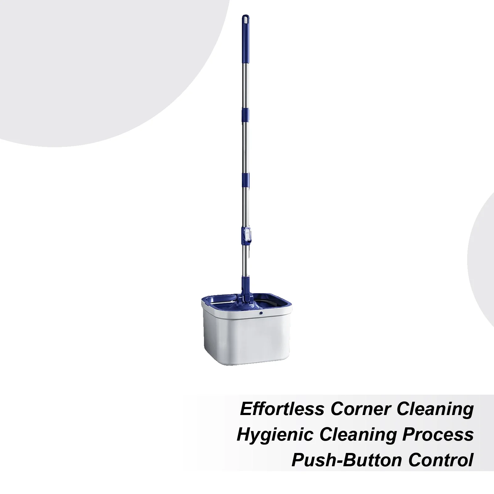 

Rotate Mop With Bucket 360 Degree Rotating Adjustable Handle Non-Slip Grip Household Cleaning Mop With Bucket For Living Room