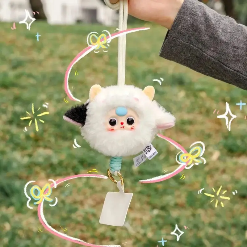 

New Baby Three-Piece Plush Mobile Phone Lanyard Blind Box Cute Outdoor Key Chain Pendant Mobile Phone Doll Child Gift