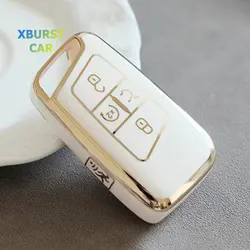 TPU Smart Key Case Cover For Volkswagen VW 2018 Atlas Tiguan Golf 7 Magotan Remote Shell Fob Holder Keychain Protector