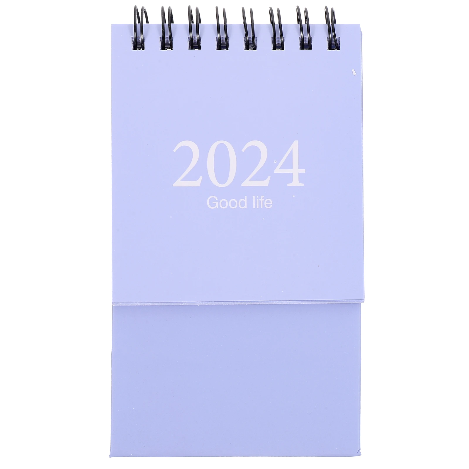 

Mini 2024 English Desk Calendar Simple White Monthly Planner Thick Paper Small Size Fits Desk Counter Teachers Students Office