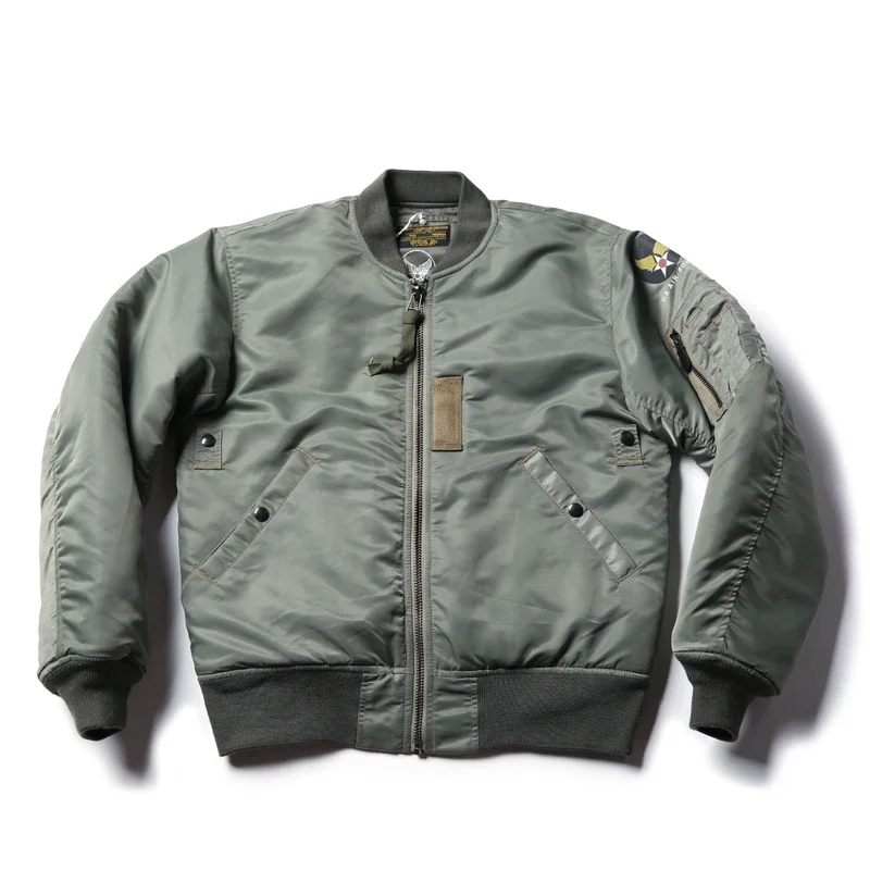 Casaco Bronson Repro Flight para homem, casaco bombardeiro militar, USAF 1955, MA-1, anos 50, inverno