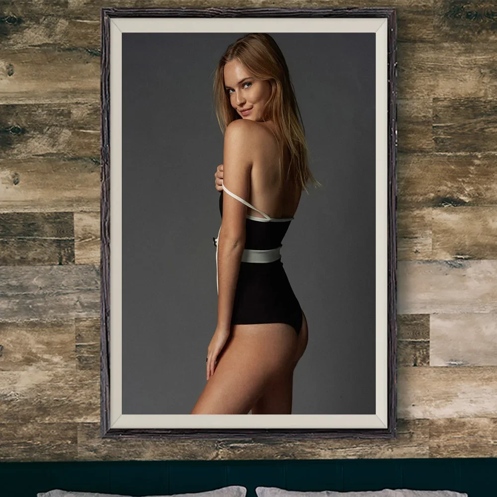 E451 إيما ديلوري مثير نموذج الفيلم ستار جدار قماش حريري المشارك الفن هدية تزيين المنزل #1