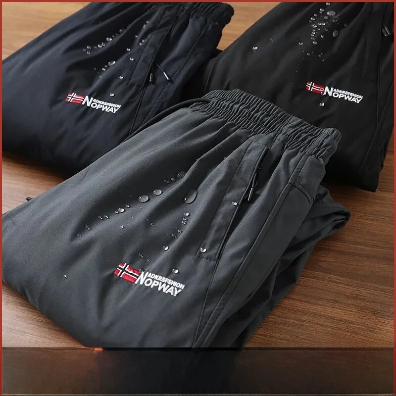 

Nordic Outdoor Legend мужские повседневные брюки с прямыми штанинами на подкладке, ветрозащитные водонепроницаемые теплые брюки для зимней одежды для отдыха