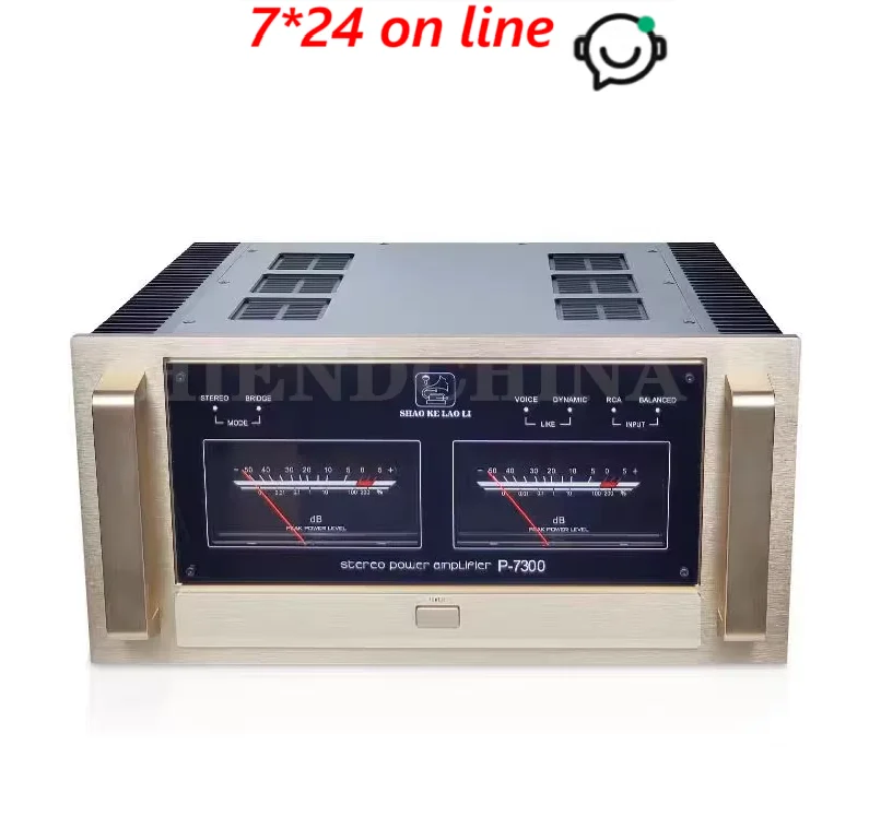 STEREO POWER P-7300 Co-py Accuphase Each Channel Delivers Ample Power Down to Low Load Impedances of 2-16 Ohm