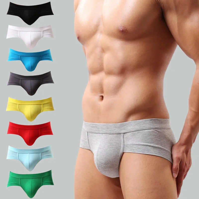 Sexy U Convex Pouch Cotton Boxers Underwear for Men Breathable Boxers Panties Modal Low Waist Underpants Gays Bikini Underwears