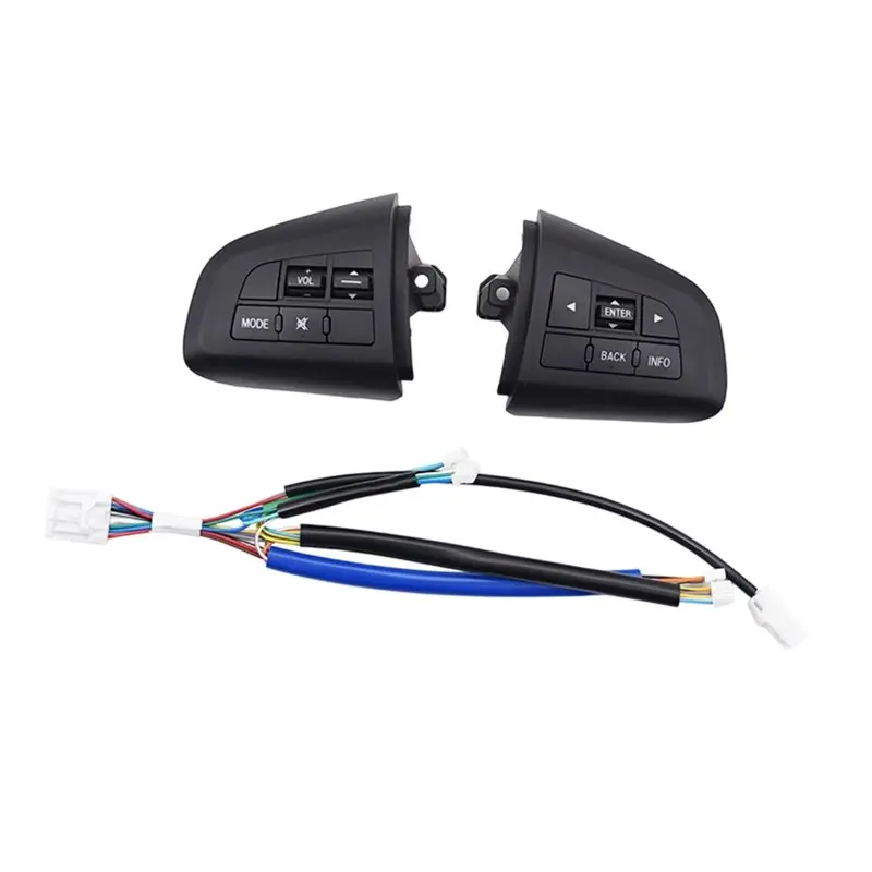 

N26R-Car Steering Wheel Button Switch For Mazda 3 5 CX-7 With Audio Control Function Wiring Harness