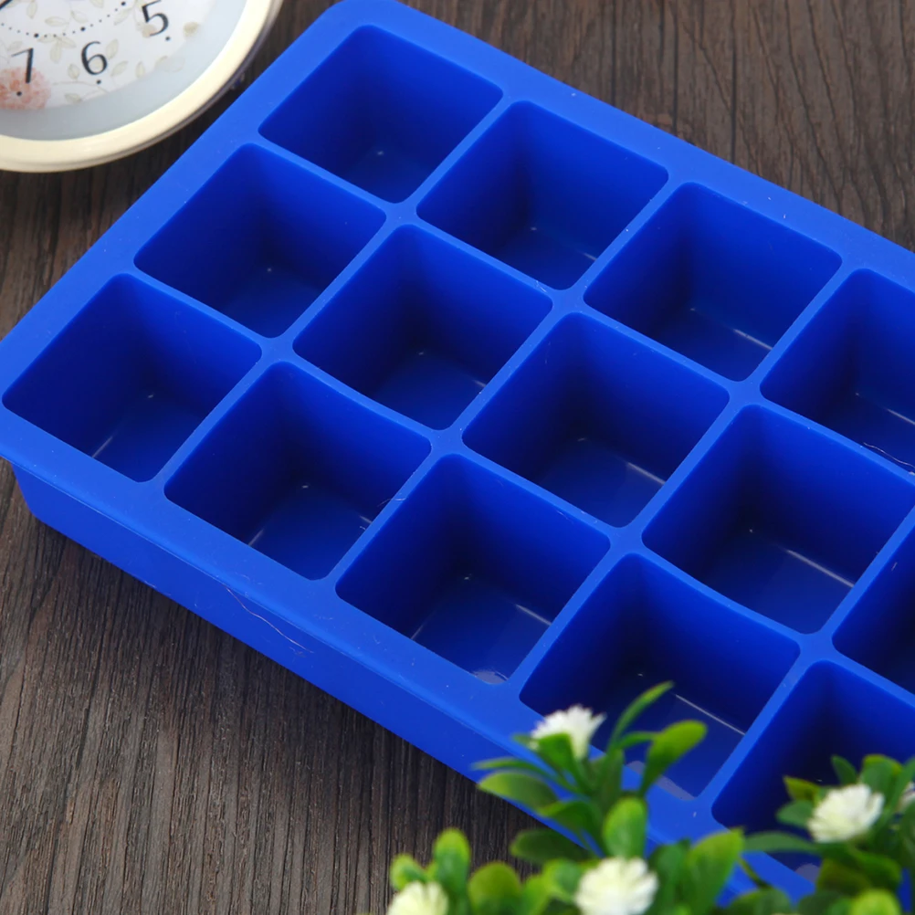 

15 Cavities Ice Tray Mold Square Cube DIY Molds Silicone Cake 15-cavities Baking
