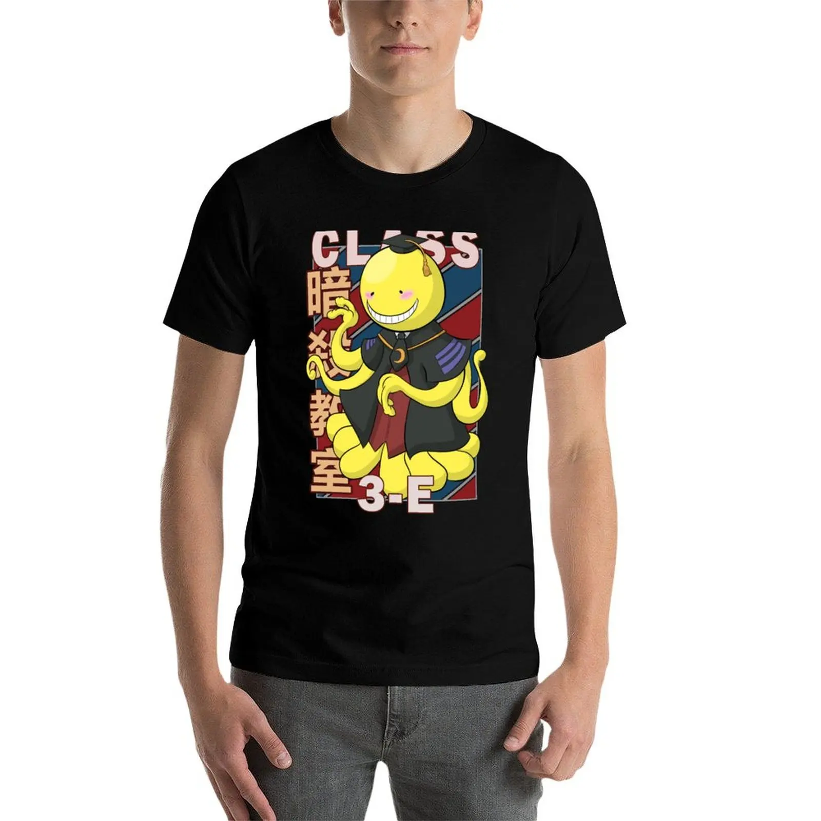 

Koro sensei V2 Vintage Stripe Design T-Shirt man tshirt t shirts for man pack white cotton t shirt man T-Shirt