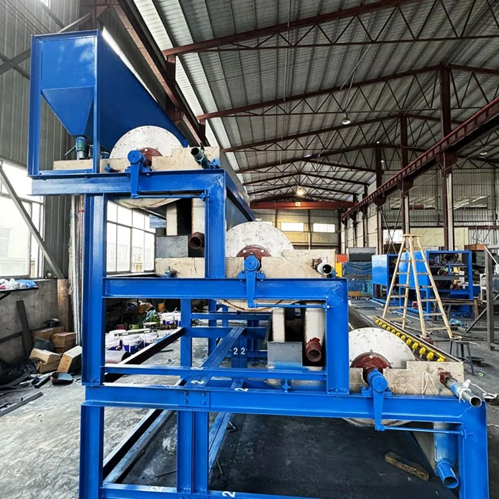 Three Roller Wet High Intensity Magnetic Separator for Hematite/Limonite/Siderite/Manganese Mineral Magnetic Separator