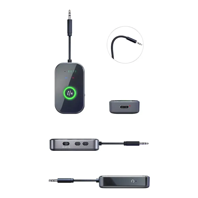 [B24B!】 For Car AUX 3.5Mm Wireless Audio Adapter, Bluetooth 6.0 Receiver Transmitter For TV, Headphones And Speakers