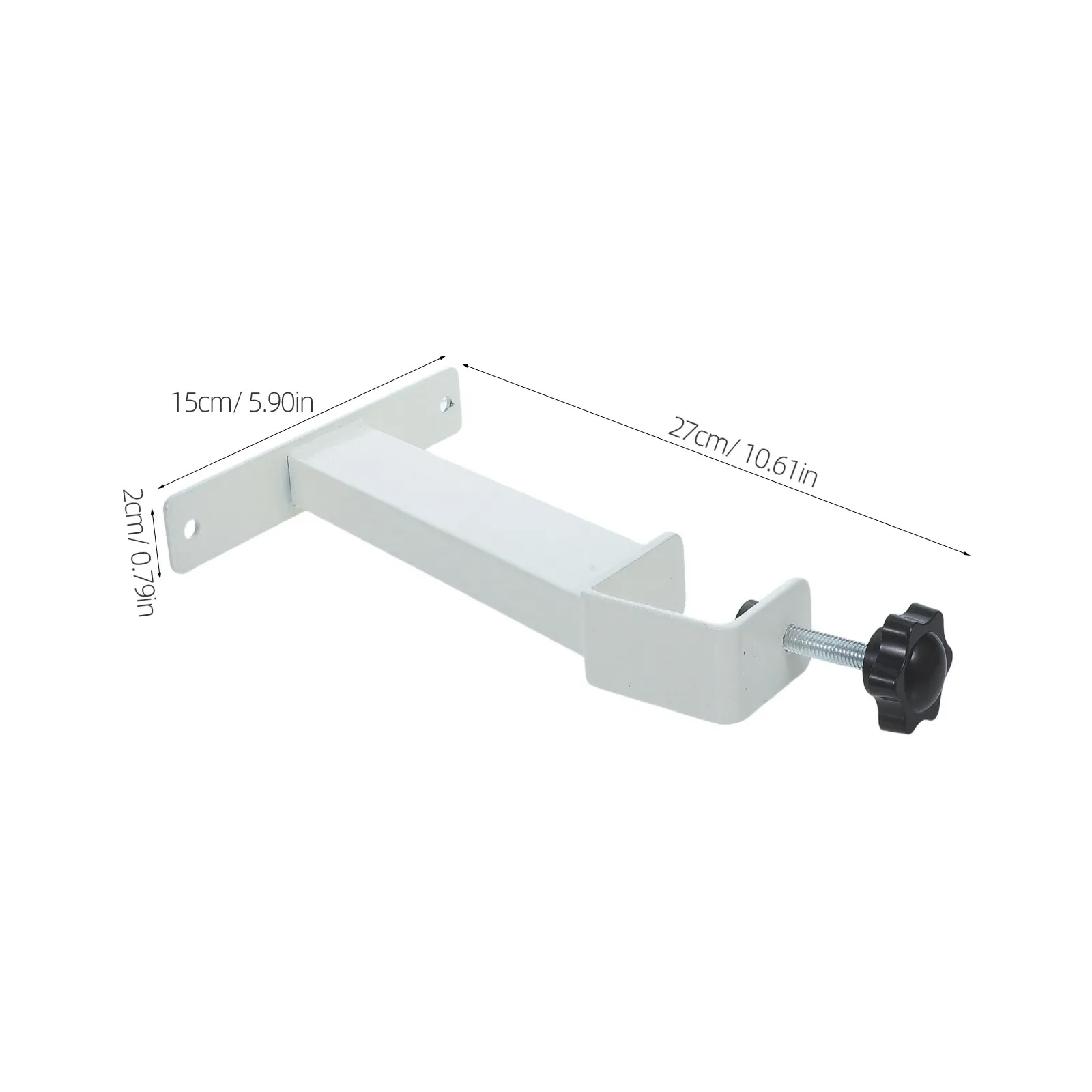 2Pcs Heavy Duty Clamp on Desk Brackets Floating Shelf Support Legs Desktop Extension Clamp Mount for Office Dormitory
