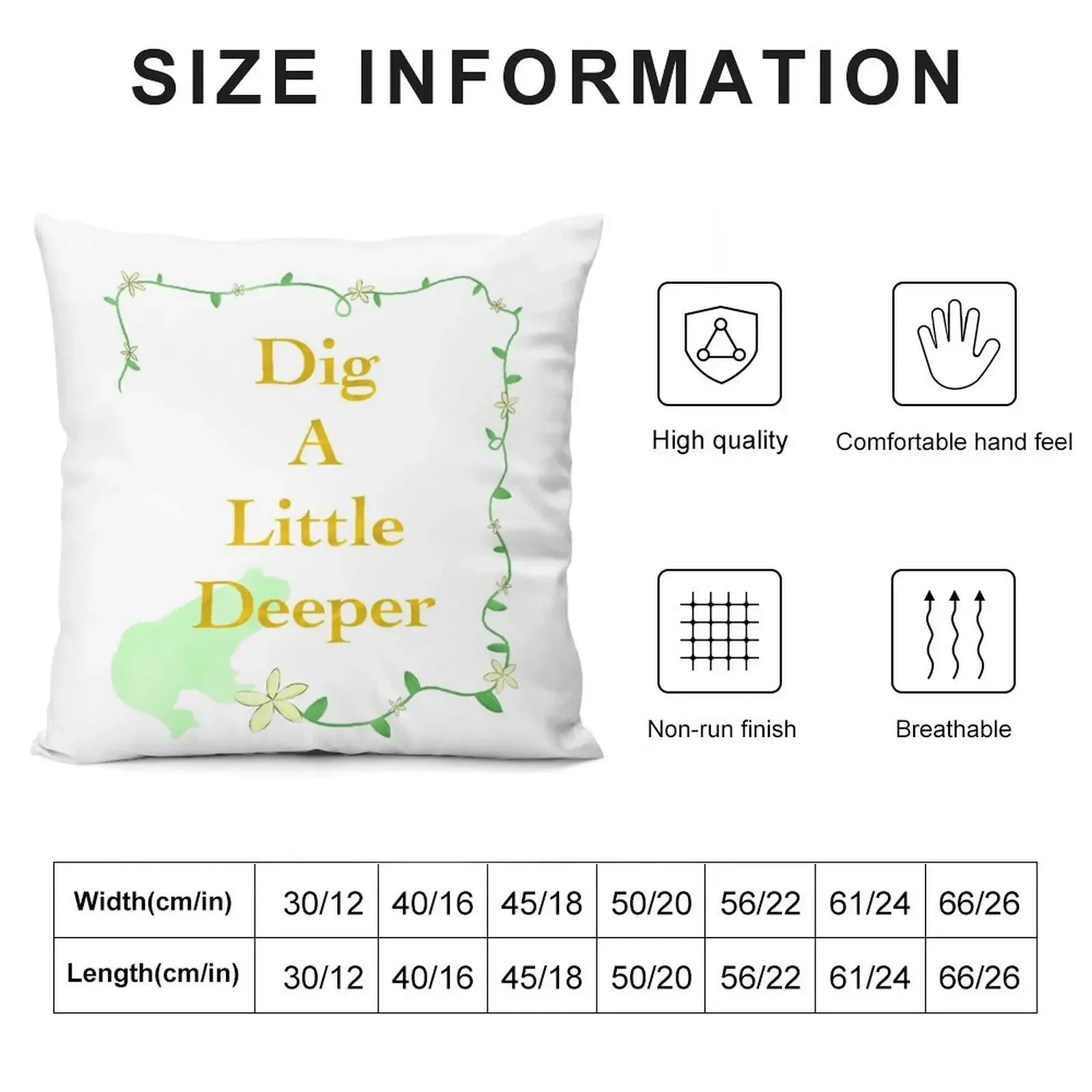 Dig a Little Deeper Throw Pillow Cushion Child Embroidered Cushion Cover Cushions Home Decor pillow