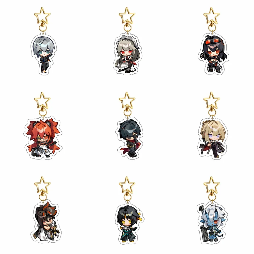 

Hot Game Zenless Zone Zero Nicole Demara Billy Kid Von Lycaon Acrylic Keychain Desk Decor Collection Christmas Gift