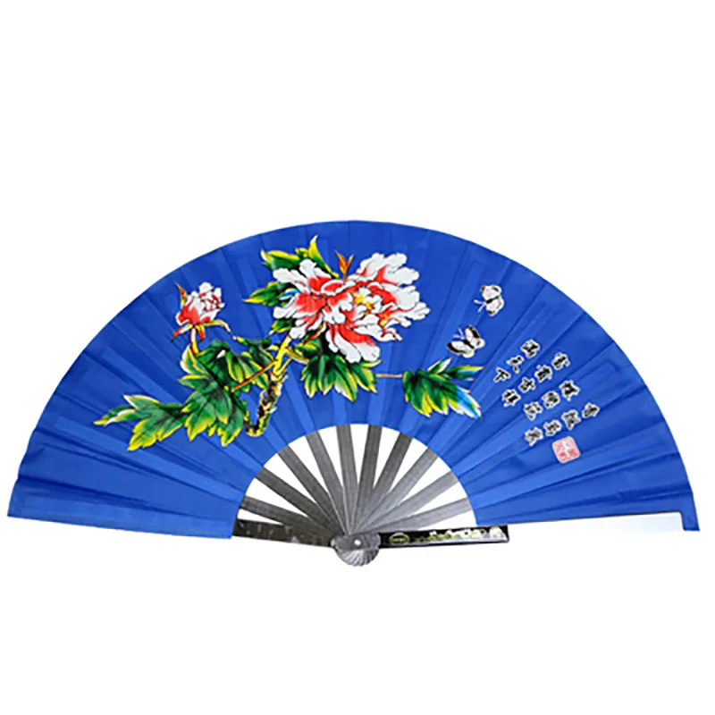 Chinese Kung Fu Fan Tai Chi Martial Arts Dragon Phoenix Portable Stainless Steel Handheld Folding Summer Fans Art Dance Gift