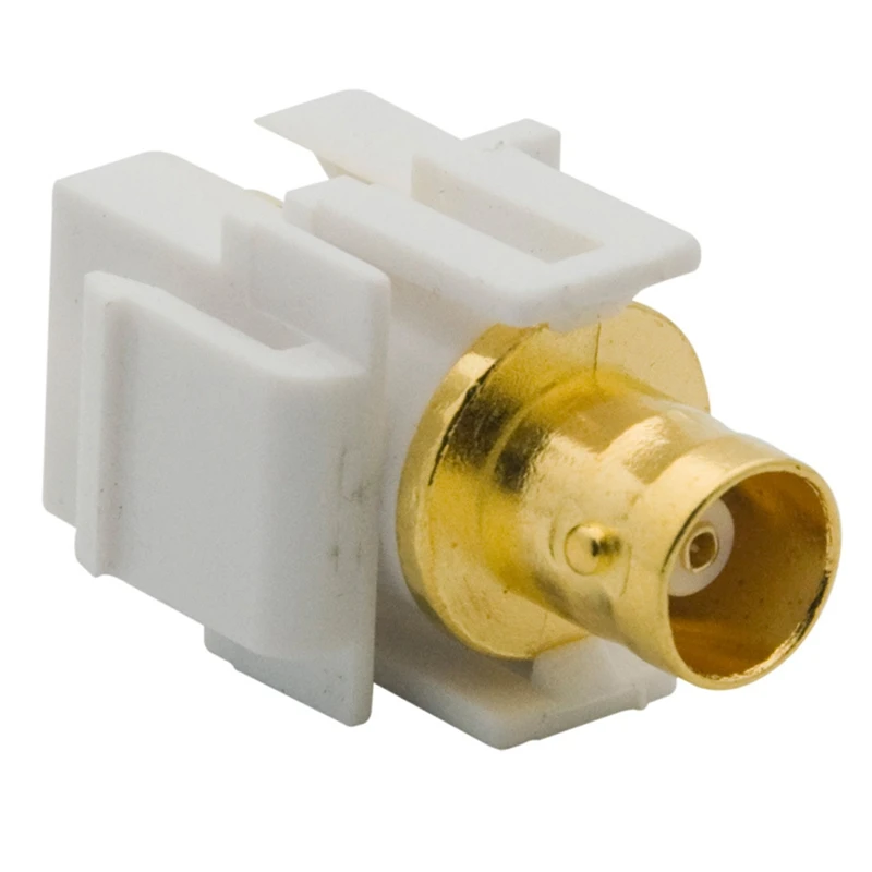 Inserto Jack Keystone BNC per Jack da parete per cavi BNC, inserto BNC, adattatore Jack per cavo trapezoidale F/F SDI con Jack TV