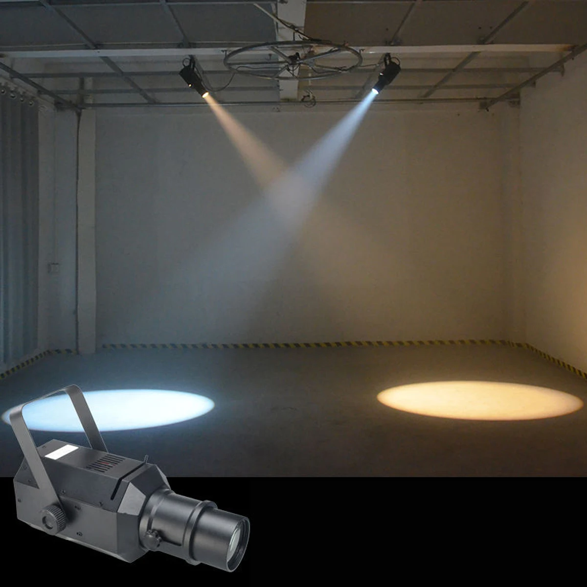 Colorful WarmCool White LED Follow Ellipsoidals Profile Spot Light Focus Zoom Projector for Theater Club Party Studio Show Stage