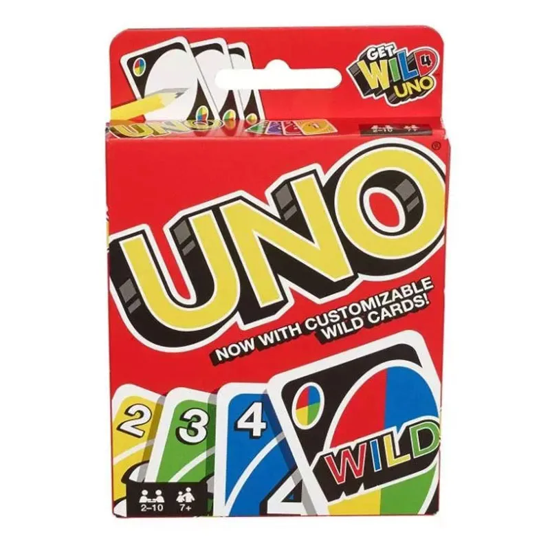 UNO Games ! Family Funny Entertainment Board Game Fun Playing Cards Kids Toys Gift Box uno Card Game Children birthday gifts