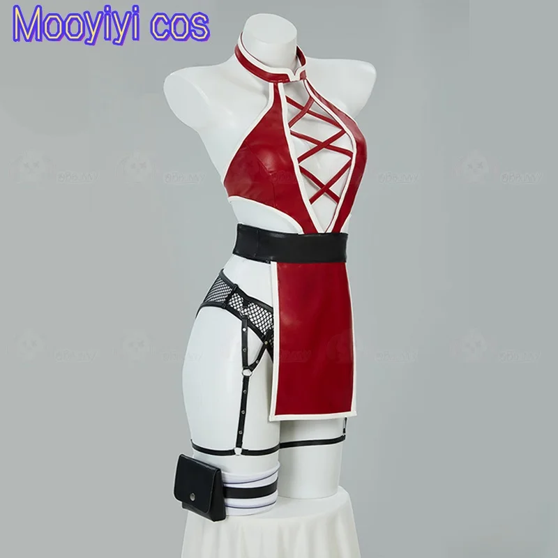 Nuovo costume cosplay Haruno Sakura Halloween Natale Giochi di ruolo Festa Comic S-XL Costume sexy Mooyiyi cos Giacca di pelle rossa